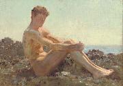 Henry Scott Tuke The Sun-bather France oil painting artist